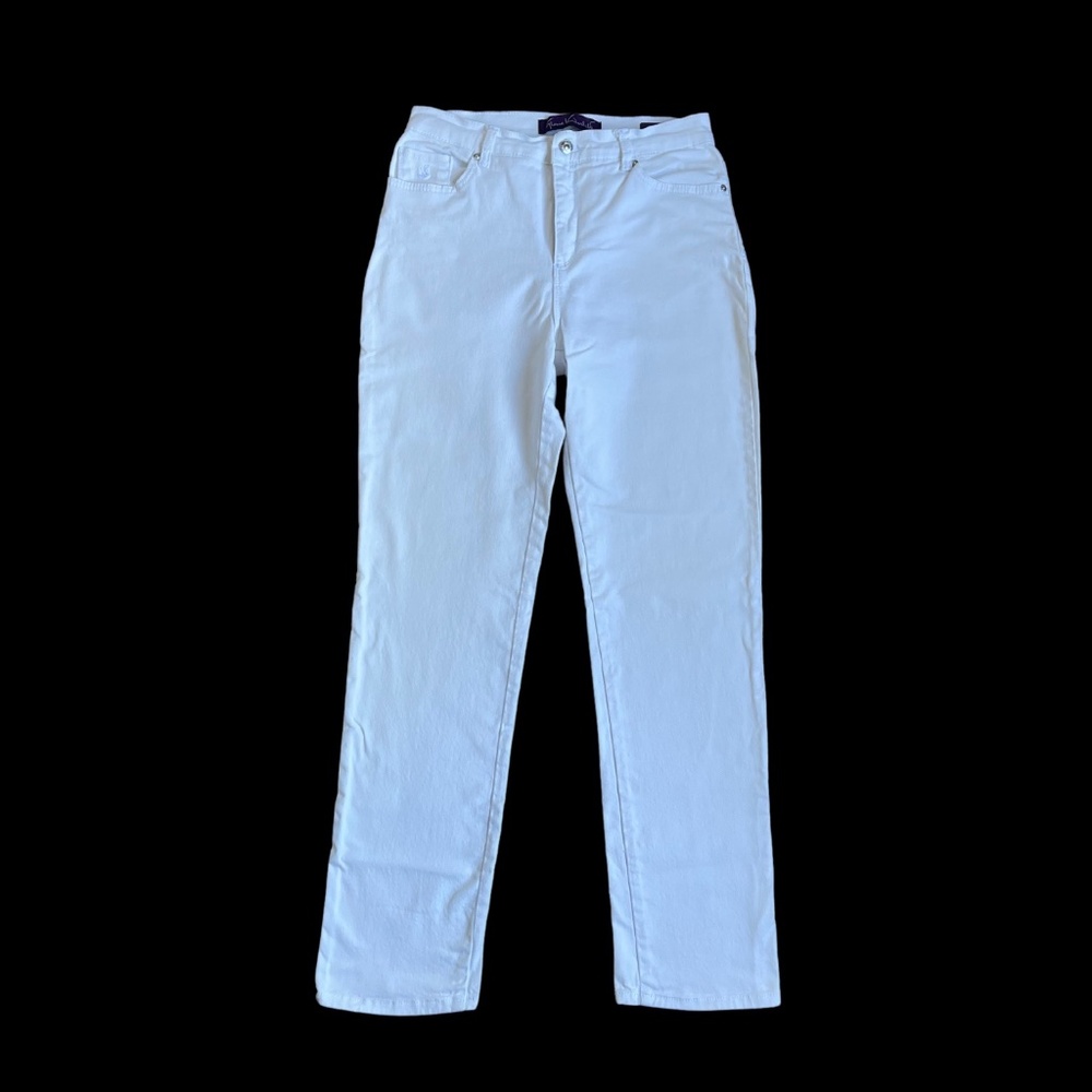 Gloria Vanderbilt, White Denim Jeans, Size 6